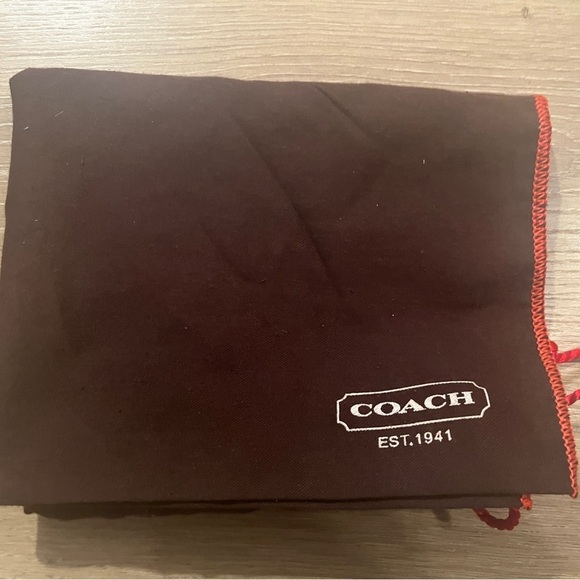 Coach Dark Brown Bag with Red Accents - Picture 5 of 15